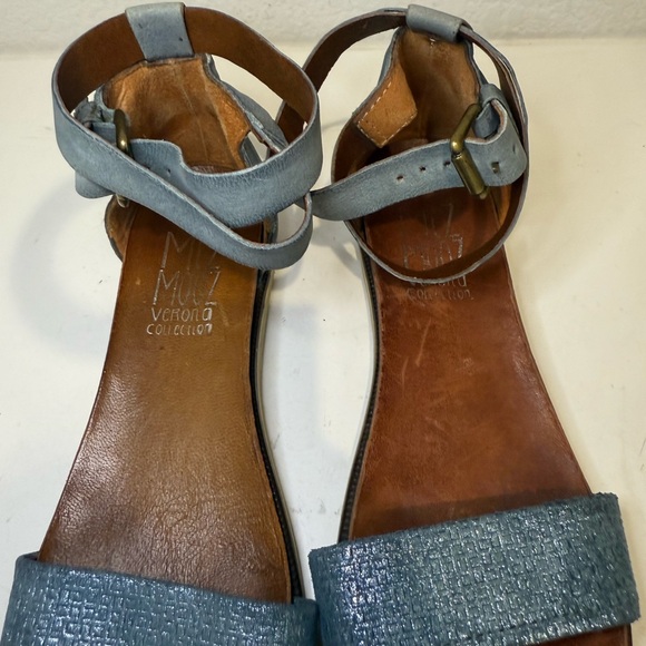 Miz Mooz Verona Collection Blue Sparkly Strappy Gladiator Sandal EU 38 / US 8 - Picture 5 of 11